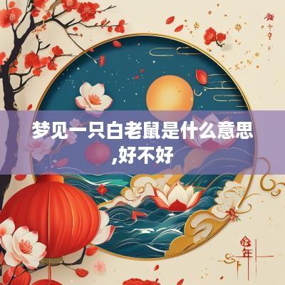 梦见一只白老鼠是什么意思,好不好