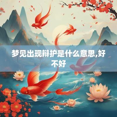 梦见出现辩护是什么意思,好不好