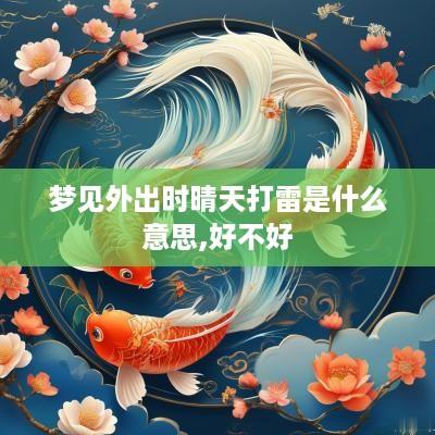梦见外出时晴天打雷是什么意思,好不好