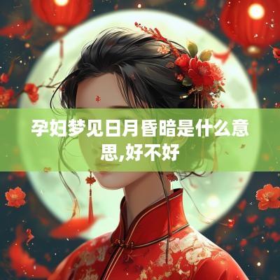 孕妇梦见日月昏暗是什么意思,好不好
