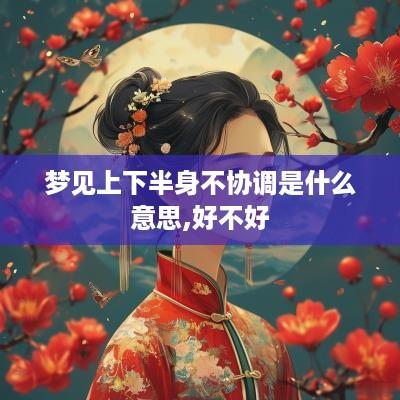 梦见上下半身不协调是什么意思,好不好