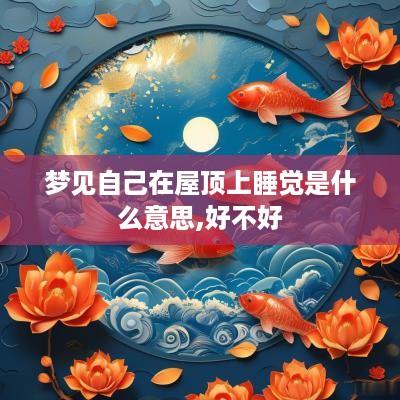 梦见自己在屋顶上睡觉是什么意思,好不好