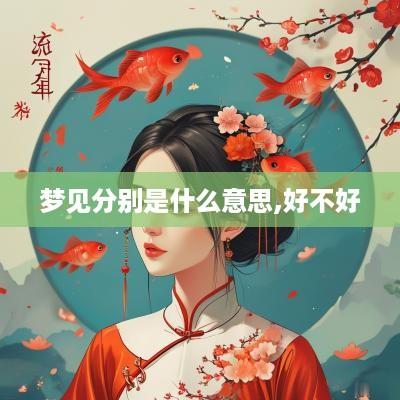 梦见分别是什么意思,好不好