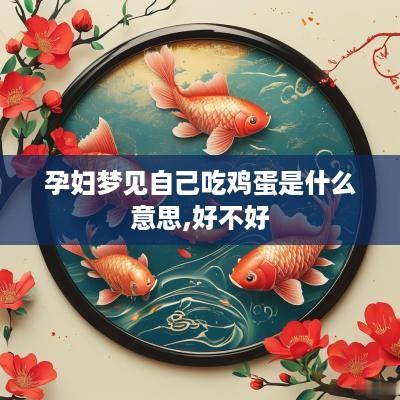孕妇梦见自己吃鸡蛋是什么意思,好不好