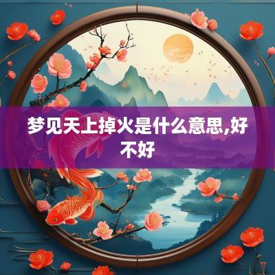 梦见天上掉火是什么意思,好不好