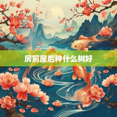 房前屋后种什么树好