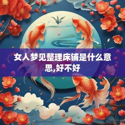 女人梦见整理床铺是什么意思,好不好