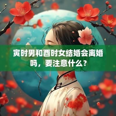 寅时男和酉时女结婚会离婚吗，要注意什么？