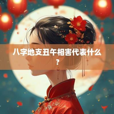 八字地支丑午相害代表什么？
