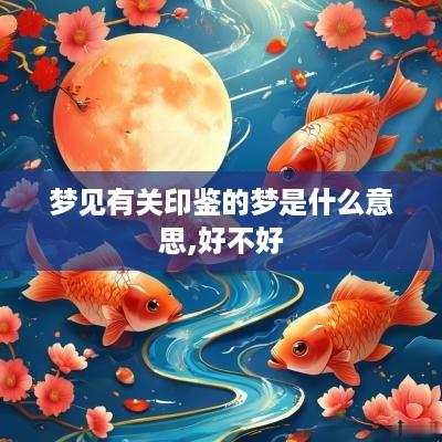 梦见有关印鉴的梦是什么意思,好不好