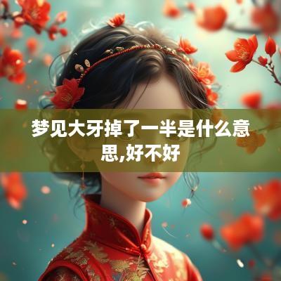 梦见大牙掉了一半是什么意思,好不好