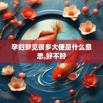 孕妇梦见很多大便是什么意思,好不好