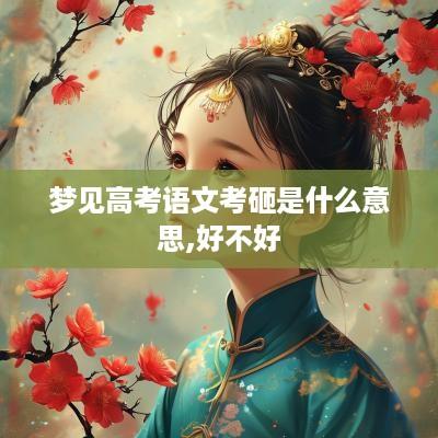 梦见高考语文考砸是什么意思,好不好