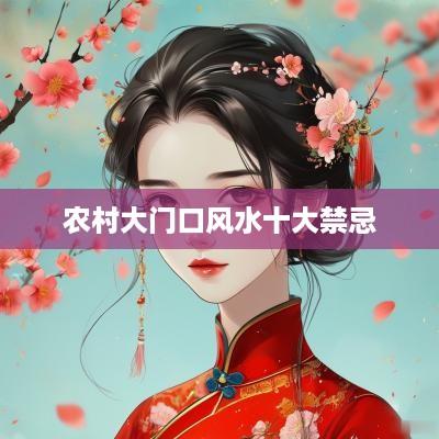 农村大门口风水十大禁忌