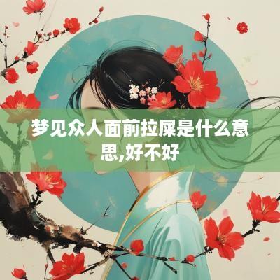 梦见众人面前拉屎是什么意思,好不好