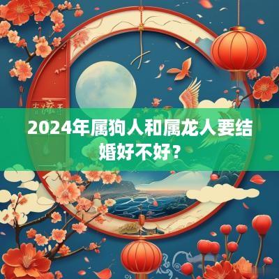 2025年属狗人和属龙人要结婚好不好？