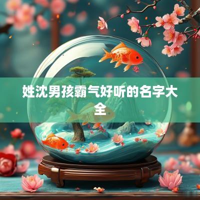 姓沈男孩霸气好听的名字大全