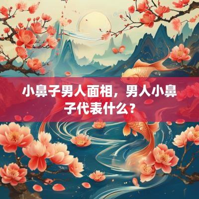 小鼻子男人面相，男人小鼻子代表什么？