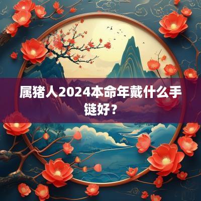 属猪人2025本命年戴什么手链好？