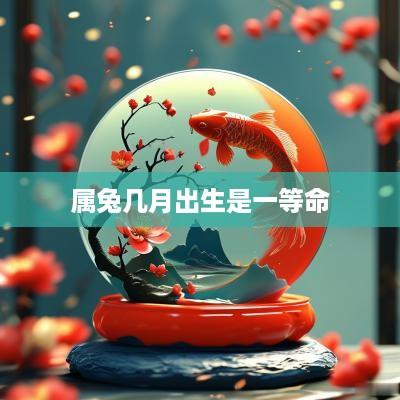 属兔几月出生是一等命