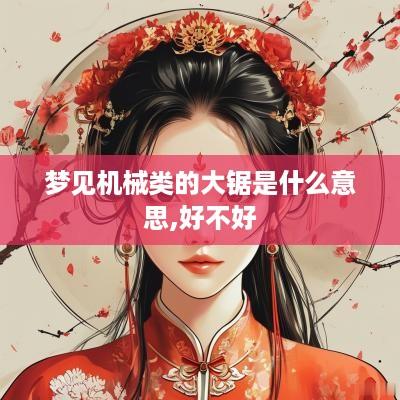 梦见机械类的大锯是什么意思,好不好