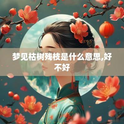 梦见枯树残枝是什么意思,好不好