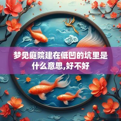 梦见庭院建在低凹的坑里是什么意思,好不好