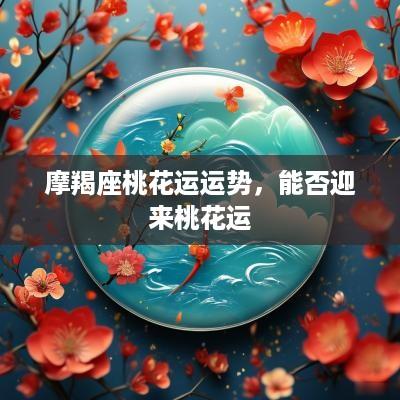 摩羯座桃花运运势，能否迎来桃花运
