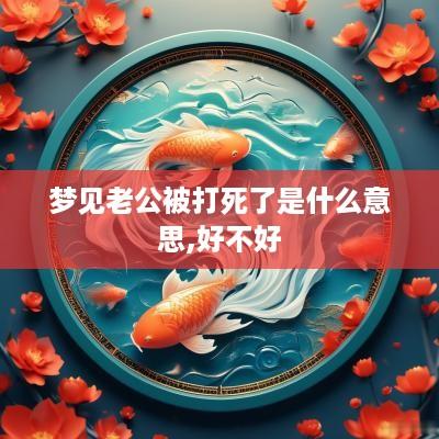 梦见老公被打死了是什么意思,好不好