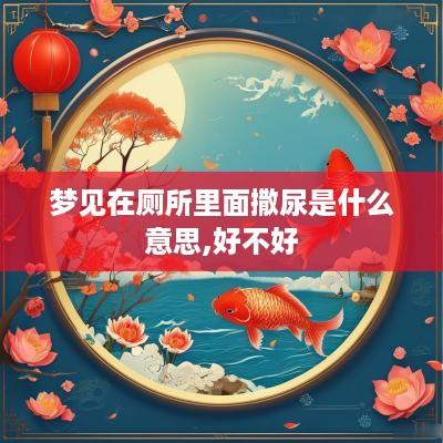 梦见在厕所里面撒尿是什么意思,好不好