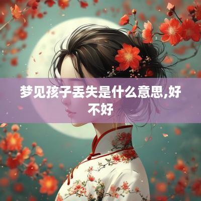 梦见孩子丢失是什么意思,好不好