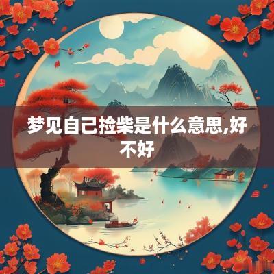 梦见自己捡柴是什么意思,好不好