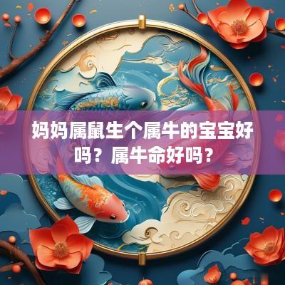 妈妈属鼠生个属牛的宝宝好吗？属牛命好吗？