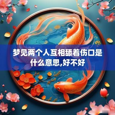梦见两个人互相舔着伤口是什么意思,好不好