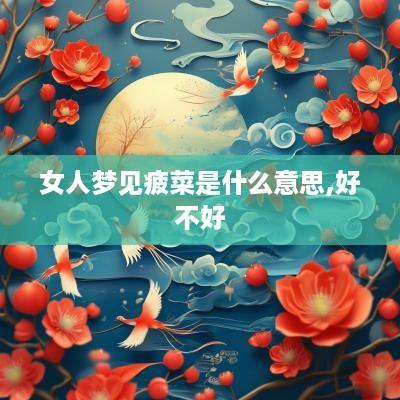 女人梦见疲菜是什么意思,好不好