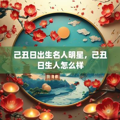己丑日出生名人明星，己丑日生人怎么样
