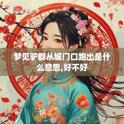 梦见驴群从城门口跑出是什么意思,好不好