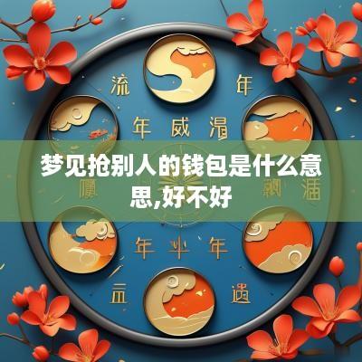 梦见抢别人的钱包是什么意思,好不好