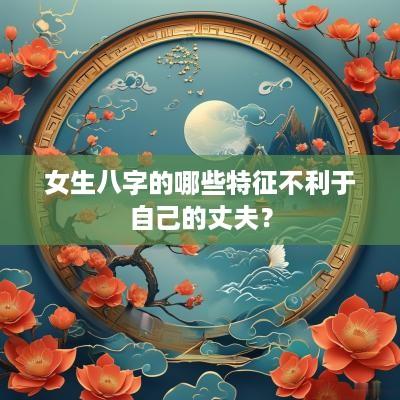 女生八字的哪些特征不利于自己的丈夫？