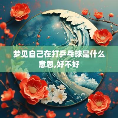 梦见自己在打乒乓球是什么意思,好不好