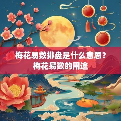 梅花易数排盘是什么意思？梅花易数的用途