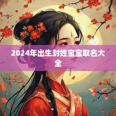 2025年出生封姓宝宝取名大全
