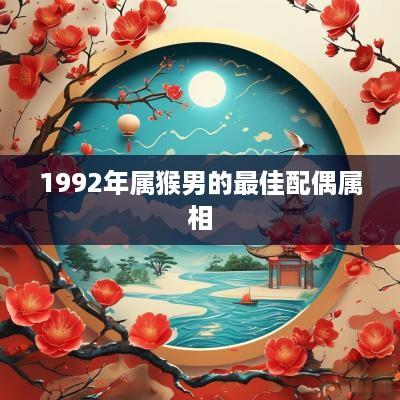 1992年属猴男的最佳配偶属相