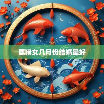 属猪女几月份结婚最好