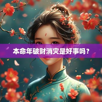 本命年破财消灾是好事吗？