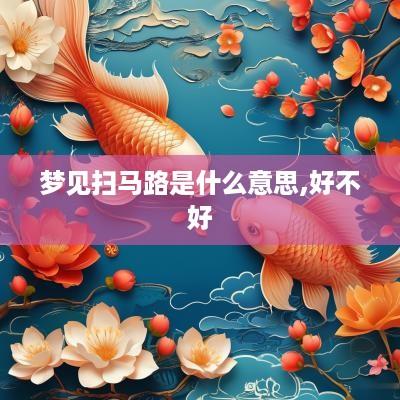 梦见扫马路是什么意思,好不好