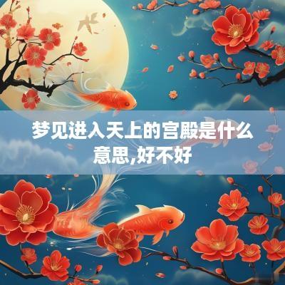 梦见进入天上的宫殿是什么意思,好不好