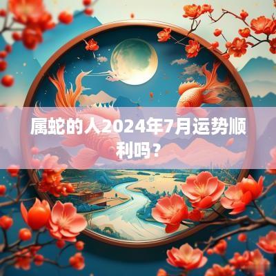 属蛇的人2025年7月运势顺利吗？