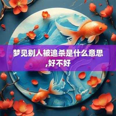 梦见别人被追杀是什么意思,好不好