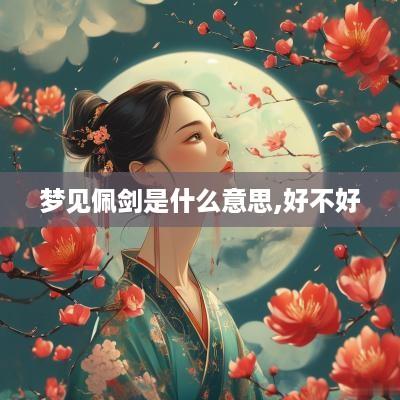 梦见佩剑是什么意思,好不好